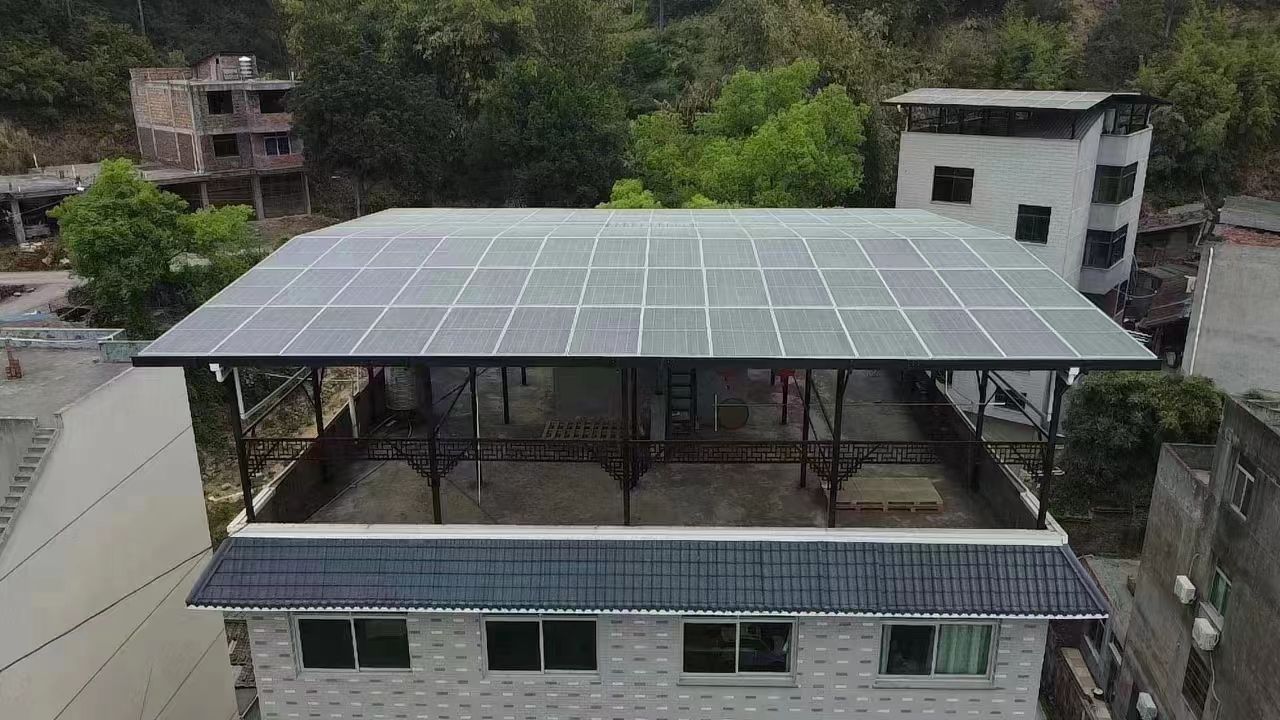 陵水15kw+10kwh自建别墅家庭光伏储能系统